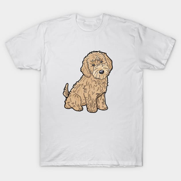 Golden Doodle Dog / Goldendoodle T-Shirt by Isabelledesign